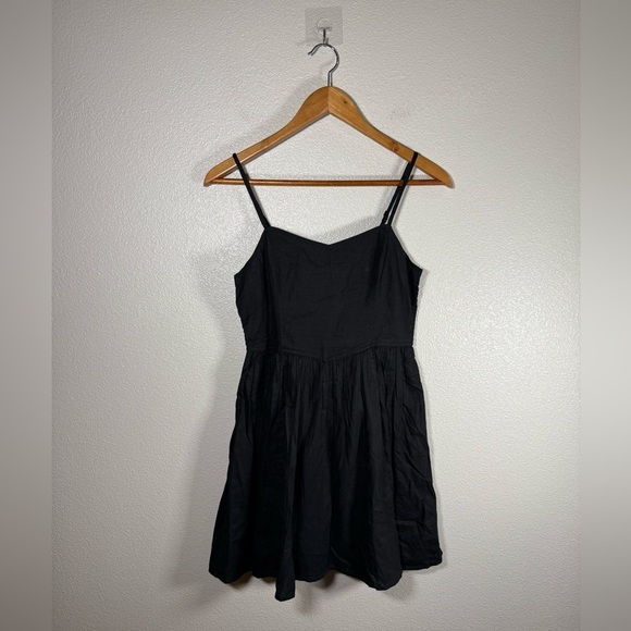 NWT Aerie Love Of Linen Blend Mini Dress Large M40 - Picture 4 of 11